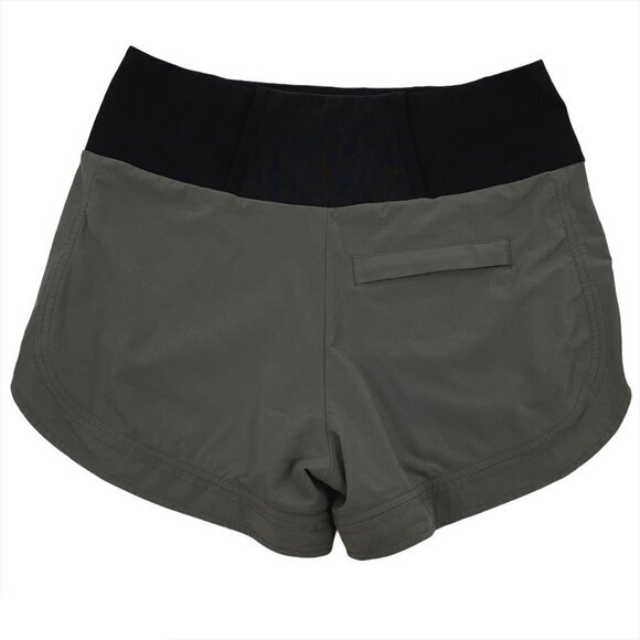 Athleta‎ Ascender Shorts Green Side Striped Size 2 - Picture 6 of 9